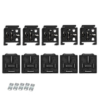 5x 12V 80A 5-Pin Automotive Relays With Wiring Harness Sockets & Brackets - image 3