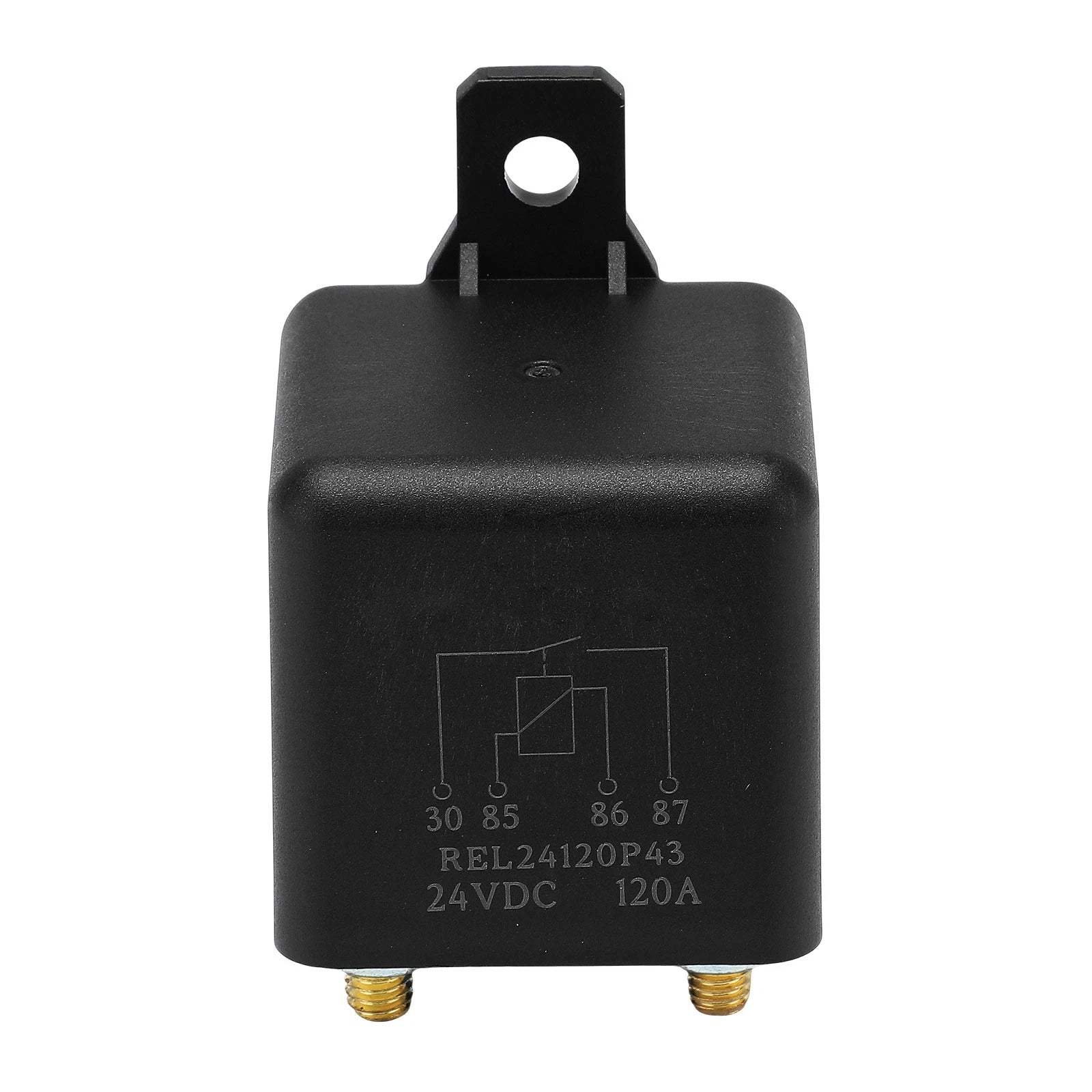 24V 120A 4-Pin Automotive Relay With Plastic Bracket for Cars, Trucks & Motorcycles - image 3