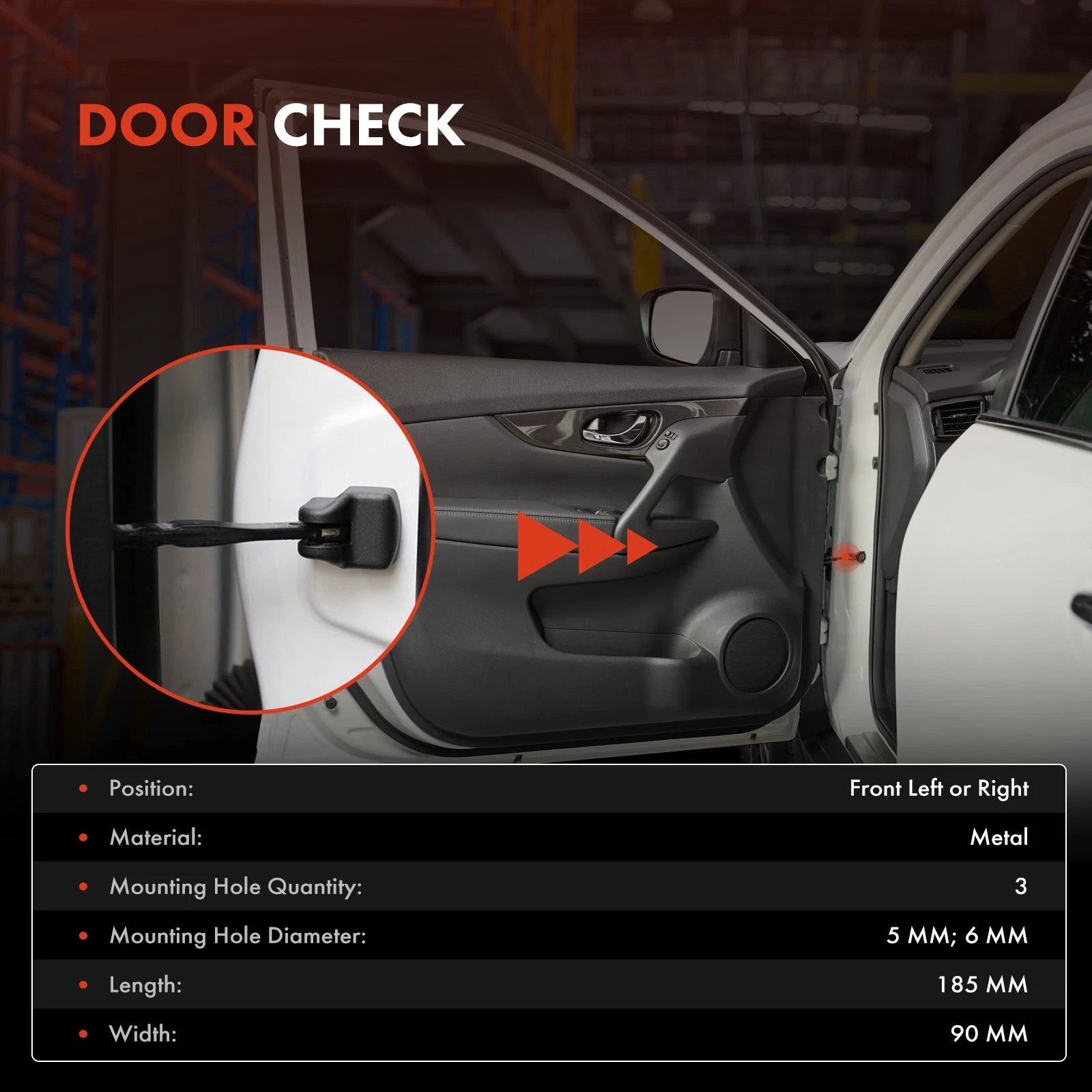 2x Front Left & Right Door Check Strap Kit for Holden Commodore VN VP VR VS 88-20 - image 1