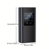 Portable Digital Display Smart Tire Inflator with LED Light for Cars Bikes