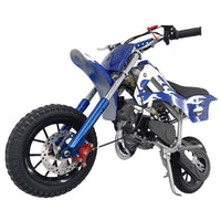Upgrade Blue Mini Motor Kids Dirt Bike Pocket Motorcycle Monkey ATV Toys 49CC 2 Stroke With 2 Wheels - image 4