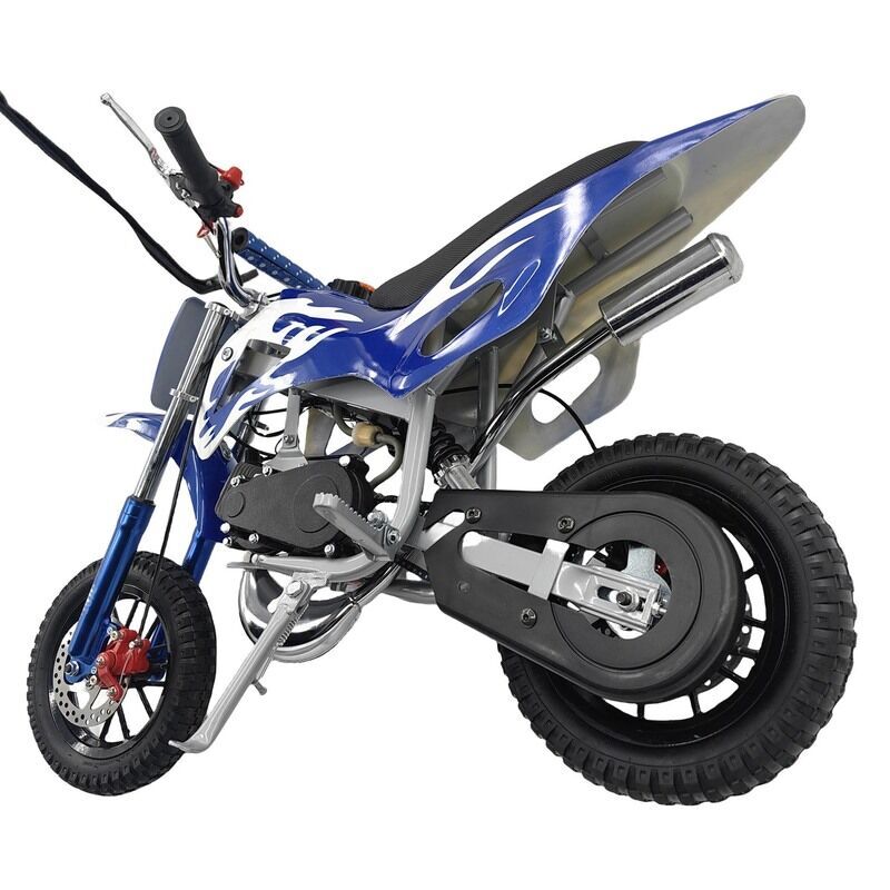 Upgrade Blue Mini Motor Kids Dirt Bike Pocket Motorcycle Monkey ATV Toys 49CC 2 Stroke With 2 Wheels - image 5