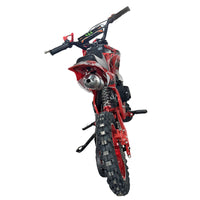 Red Mini Motor Dirt Bike Kids Pocket 2 Stroke Motorbike ATV Twin Exhaust Tip Toys 49cc 2025 - image 7