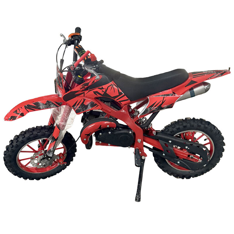 Red Mini Motor Dirt Bike Kids Pocket 2 Stroke Motorbike ATV Twin Exhaust Tip Toys 49cc 2025 - image 8