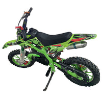 Green Mini Motor Dirt Bike Kids Pocket 2 Stroke Motorbike ATV Twin Exhaust Tip Toys 49cc 2025 - image 2