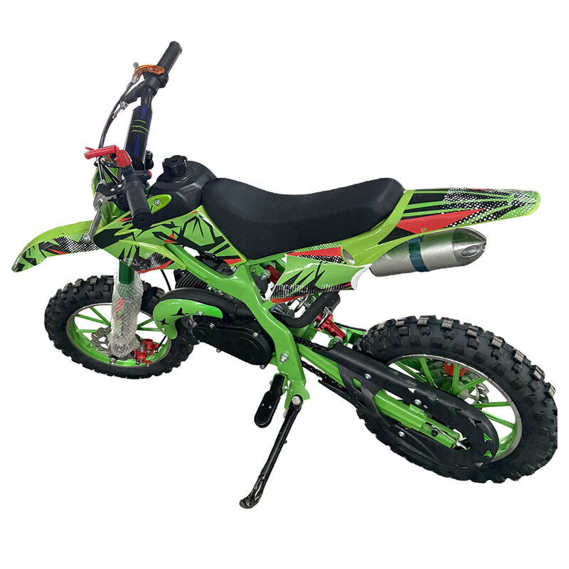 Green Mini Motor Dirt Bike Kids Pocket 2 Stroke Motorbike ATV Twin Exhaust Tip Toys 49cc 2025 - image 2