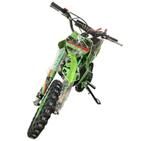 Green Mini Motor Dirt Bike Kids Pocket 2 Stroke Motorbike ATV Twin Exhaust Tip Toys 49cc 2025 - image 4