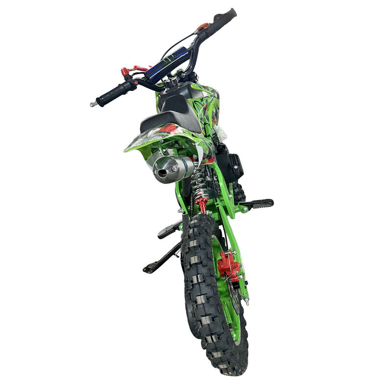 Green Mini Motor Dirt Bike Kids Pocket 2 Stroke Motorbike ATV Twin Exhaust Tip Toys 49cc 2025 - image 5
