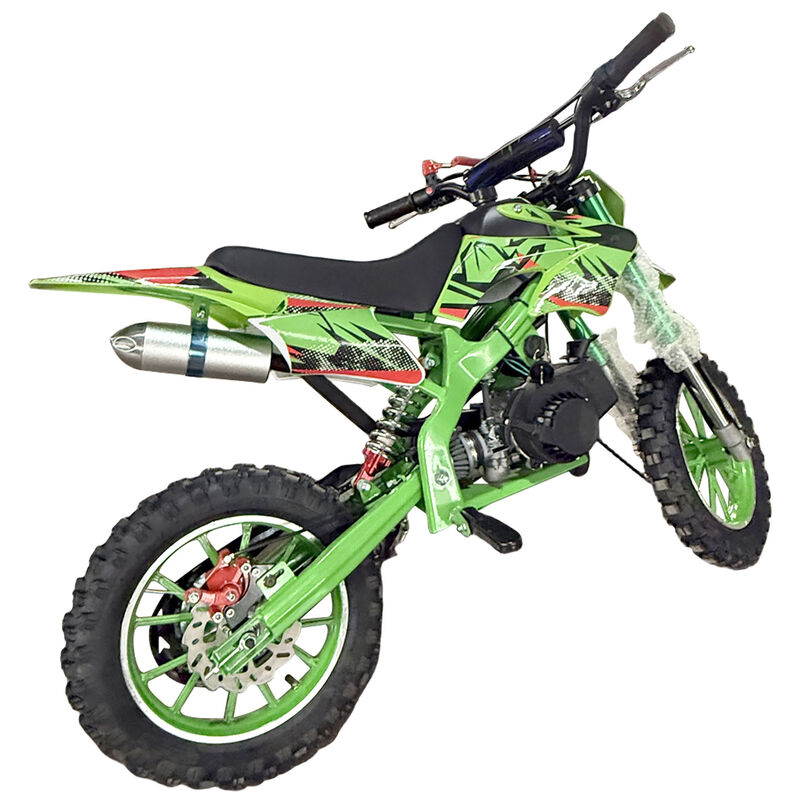 Green Mini Motor Dirt Bike Kids Pocket 2 Stroke Motorbike ATV Twin Exhaust Tip Toys 49cc 2025 - image 6