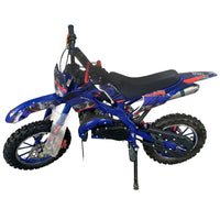 Blue Mini Motor Dirt Bike Kids Pocket 2 Stroke Motorbike ATV Twin Exhaust Tip Toys 49cc 2025 - image 1