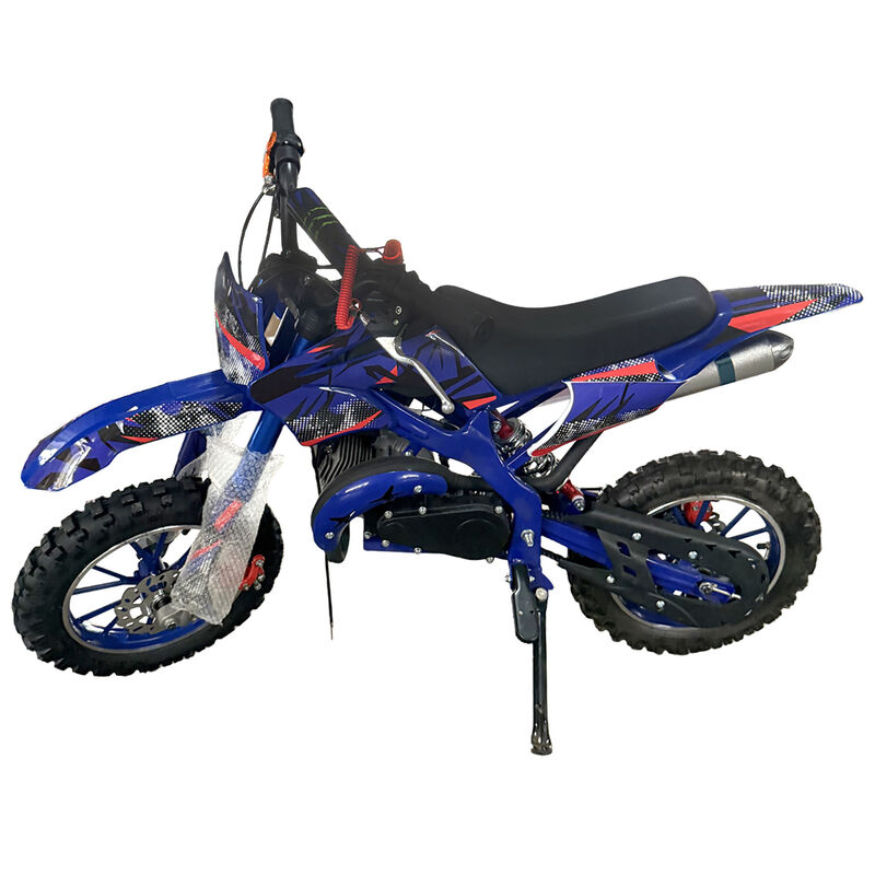 Blue Mini Motor Dirt Bike Kids Pocket 2 Stroke Motorbike ATV Twin Exhaust Tip Toys 49cc 2025 - image 1