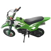 Green Mini Motor Dirt Bike Kids Pocket 2 Stroke Motorbike ATV Twin Exhaust Tip Toys 49cc With 2 Wheels - image 1