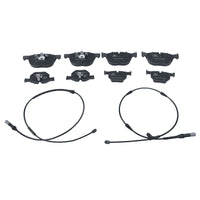 8Pcs Front & Rear Brake Pads With Wear Sensor Fit For BMW X5 E70 F15 F85 X6 E71 F16 F86 34114074370 - image 1