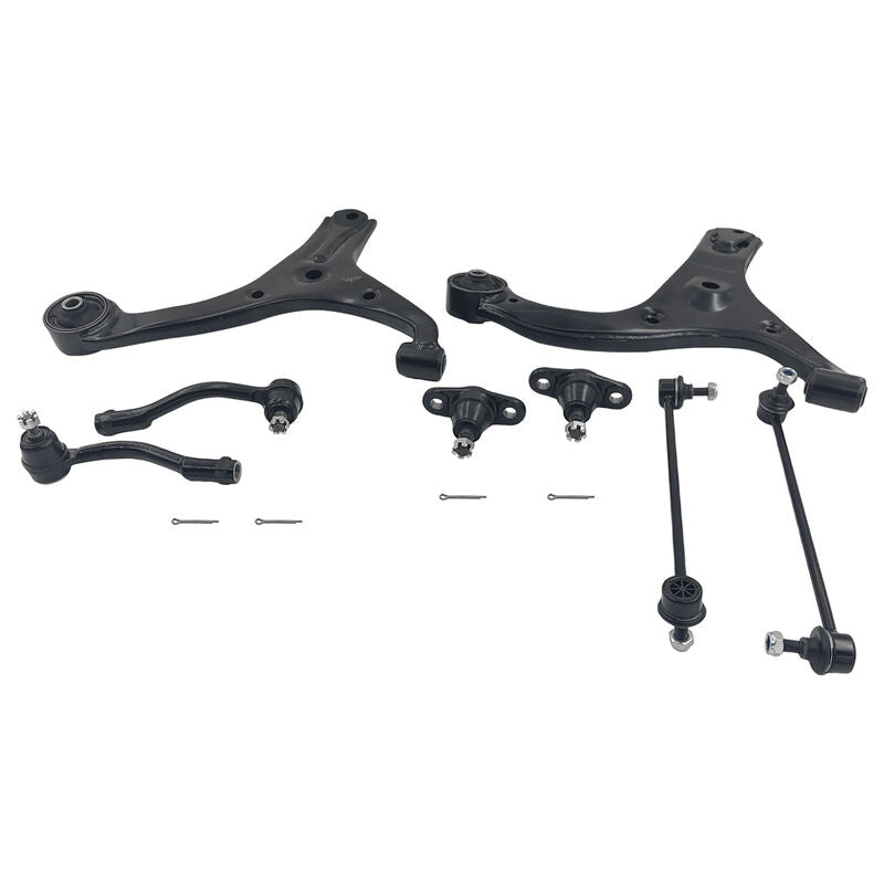 8Pcs Lower Ball Joint Control Arm Sway Bar Link Tie Rod End Kit Fit For Kia Rio JB Sedan & Hatch 08/2005-04/2011 - image 4