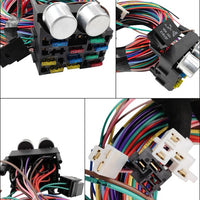 Universal 12 Circuit Wiring Harness Kit 12V Muscle Car Street Hot Rod XL Wires - image 12