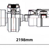 Rear Drive Shaft Fit For Nissan Dualis J10 X-Trail T31 T32 2.0L 2.5L MR20DE M9R QR25DE 2007-2022 Compressed Length 2218MM - image 10