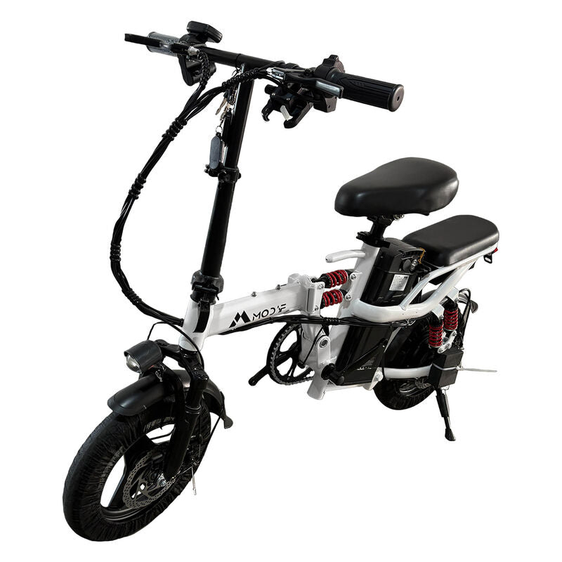 White Adult 1000W Electric Bike Foldable E Bicycle Mountain E Bikes 14" 3 Speed 50km/h - image 7
