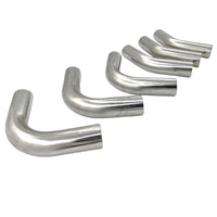 6 Pcs 3" Inch 76mm Exhaust Pipe Mandrel Bend Mild Steel 45 Degree & 90 Degree Bends - image 3