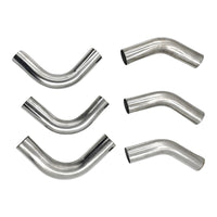 6Pcs Exhaust Pipe Mandrel Bend 2.5" Inch 63.5mm 45 & 90 Degree Semi Bright Mild Steel - image 6