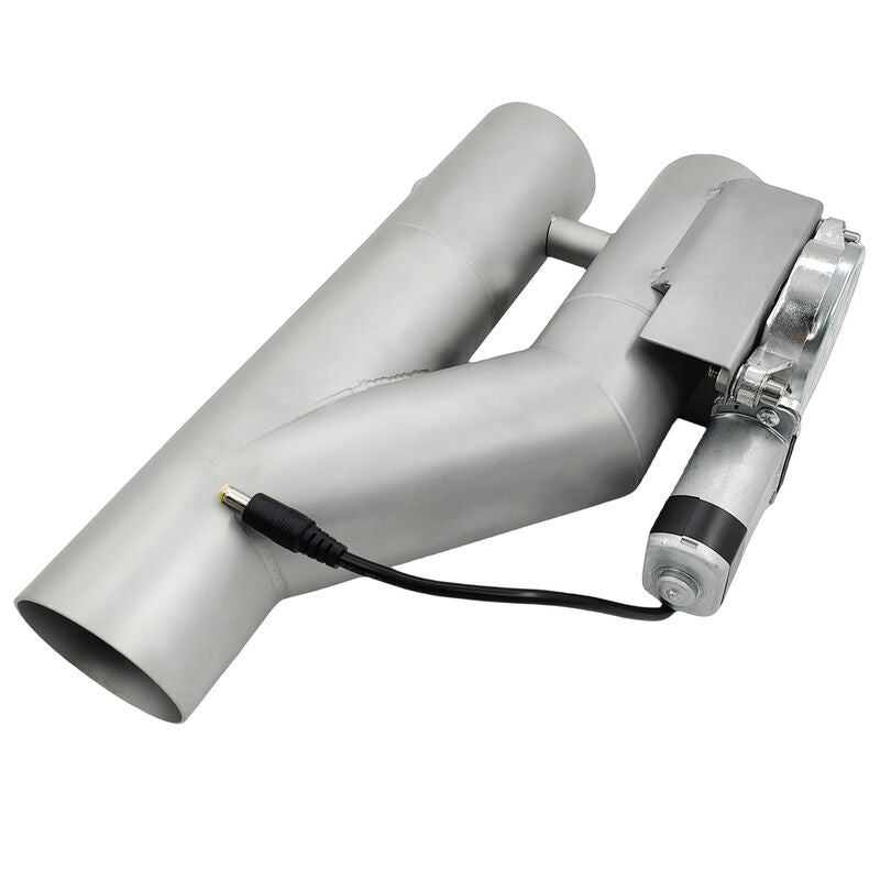 2.5 Inch Electric Exhaust Downpipe Double Valve Kit Y Steel Double Cut Off Pipe - image 7