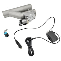 2.5 Inch Electric Exhaust Downpipe Double Valve Kit Y Steel Double Cut Off Pipe - image 14