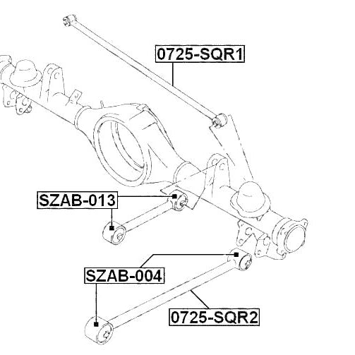 1 Pcs Rear Control Arms Left Or Right Hand Side Fit For Suzuki Grand Vitara SQ416 SQ420 SQ625 JA627 GT Vitara SE416 1.6L 20.L 2.5L 2.7L 1988-2005 - image 8