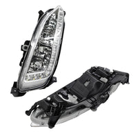 2Pcs Front LED DRL Daytime Running Light Fog Lamp Left & Right Hand Side Fit For Hyundai Santa Fe 2013-2015 - image 2
