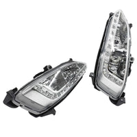 2Pcs Front LED DRL Daytime Running Light Fog Lamp Left & Right Hand Side Fit For Hyundai Santa Fe 2013-2015 - image 10
