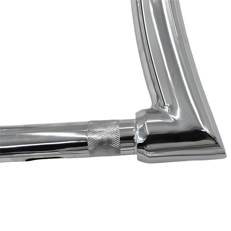 12" Rise Handlebar Ape Hangers 1" Clamp Fat Bar Chrome Fit For Harley Honda Yamaha Suzuki Kawasaki Triumph - image 8