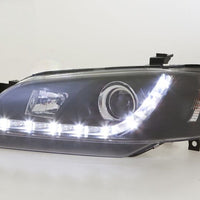 DRL LED Head Lights Fit For Ford Falcon BA BF Farimont FPV Sedan Ute 2002-2006 - image 4