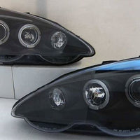 Black Dual Halo LED Projector Headlights Fit For Honda Integra Type S Type R 2001-2003 - image 12