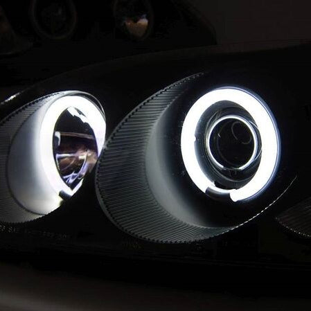 Black CCFL Angle Eye Projector Headlights Fit For Honda CIVIC EK VTIR VTIS 1999-2000 - image 5