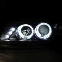 Black LED Projector Angle Eyes Headlights Fit For Honda Civic EG Si SiR Vti 1992-1995 - image 5