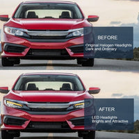 Full LED Projector Headlights Sequential DRL Fit For Honda Civic Type R FK7 FK8 2016-2021 - image 3