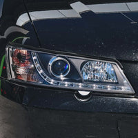Black DRL LED Projector Head Lights Fit For Holden Commodore VY UTE 2002-2004 - image 7