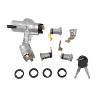 Ignition Barrel Switch Door Locks 2 Key Barn Set Silver Fit For Nissan Patrol GQ Y60 1988-1998 - image 1