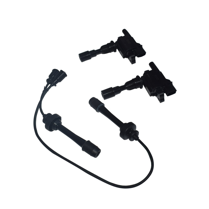 Ignition Coils & Gun Leads Fit For Ford Laser Mazda 323 Astina Protege 1.8L - image 1