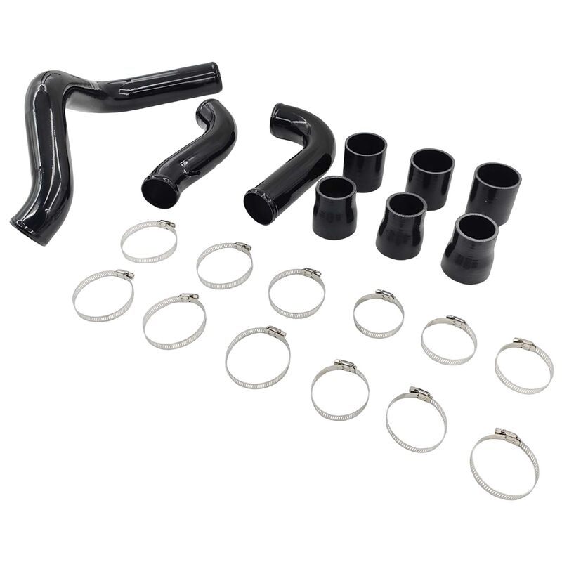 Intercooler Piping Kit With Joints & Clamps Black Fit For Nissan Navara D40 Turbo 2.5L YD25DDTI Engine 2005-2014 - image 3