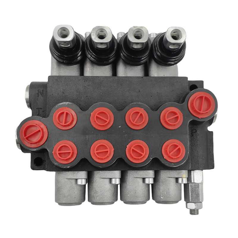 4 Spool P40 Hydraulic Directional Control Valve Fit For Tractor Loader Wood Chipper Excavator Forklift - image 7