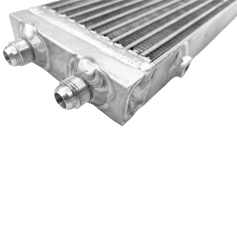 Oil Cooler Universal Dual Pass Bar & Plate 18.5 x 5.5 x 1.58 Core Large Silver 01EGB052ASL - image 5
