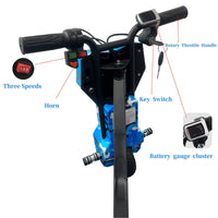 Electric Drift Go Kart for Kids 3 Wheel Ride On Trike with Bluetooth & 350W Graffito - image 7