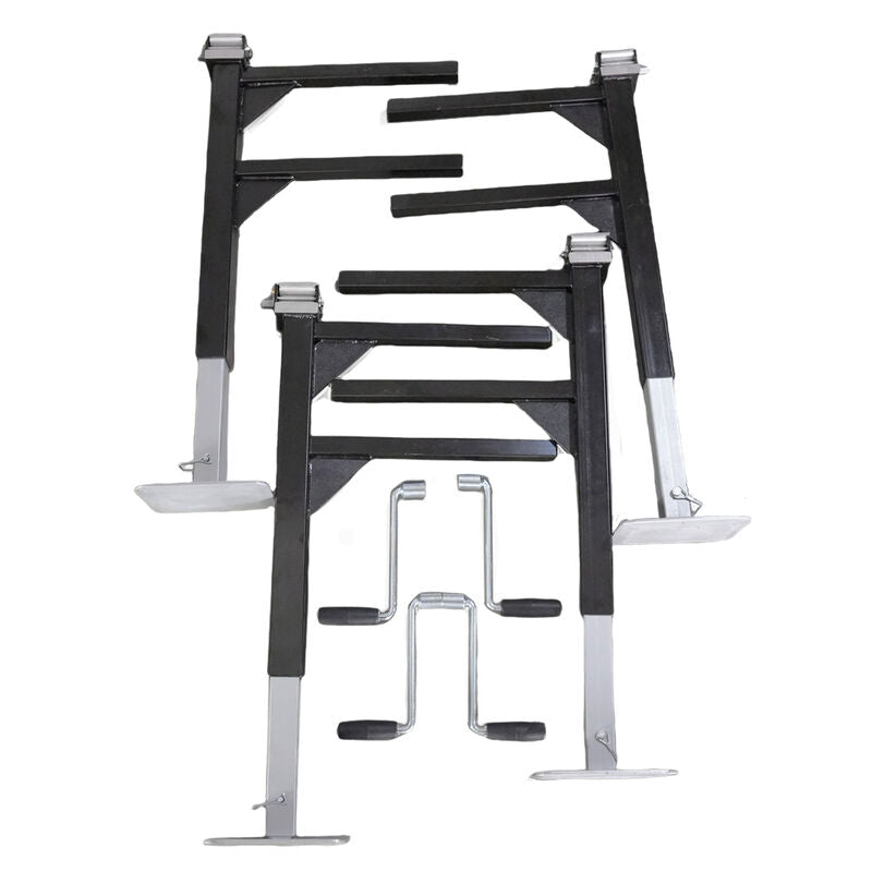 4 Pcs Heavy Duty Lift Off Jack Off Legs Adjustable Fit For Caravan Canopy - image 2