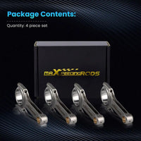 MAX PEEDING RODS 4x Connecting Rod Rods And Bolts Fit For Honda Acura K24A1 K24A2 K24A4 K24A8 2.4L 152mm - image 8