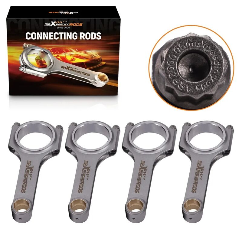 MAX PEEDING RODS 4x Connecting Rod Rods And Bolts Fit For Honda Acura K24A1 K24A2 K24A4 K24A8 2.4L 152mm - image 11