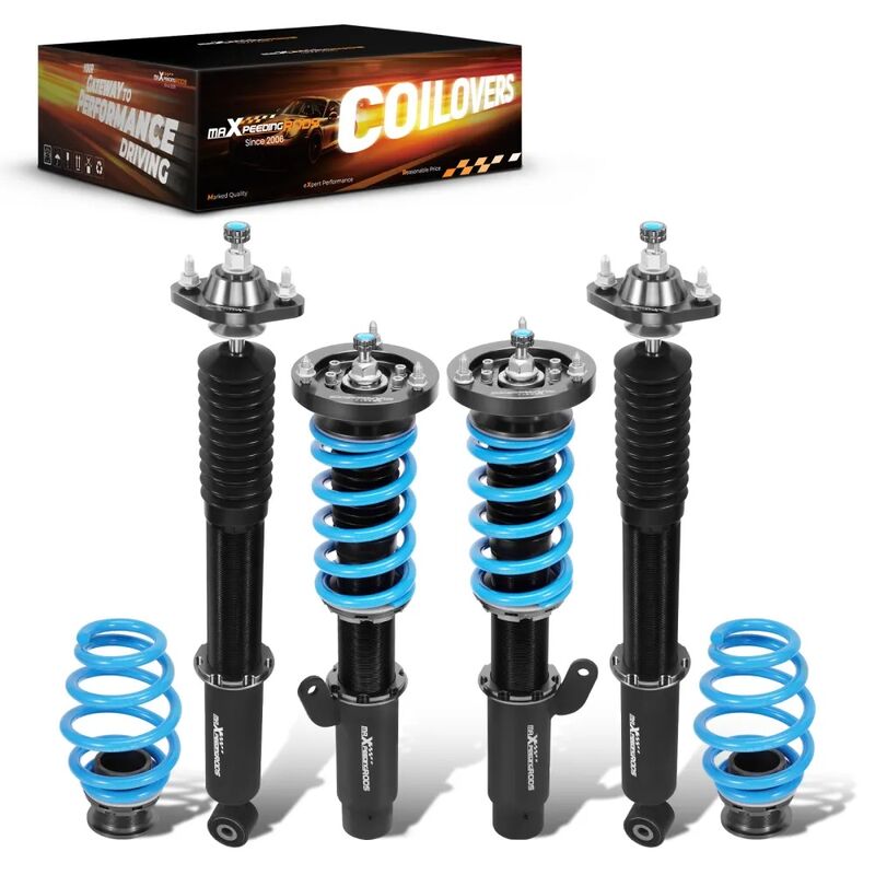 MAX PEEDING RODS 24 Ways Adjustable Damper Spring Coilover Shock Absorbe Kit Fit For BMW E46 3 Series - image 5