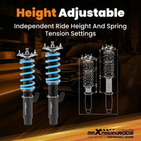 MAX PEEDING RODS 24 Ways Adjustable Damper Spring Coilover Shock Absorbe Kit Fit For BMW E46 3 Series - image 11