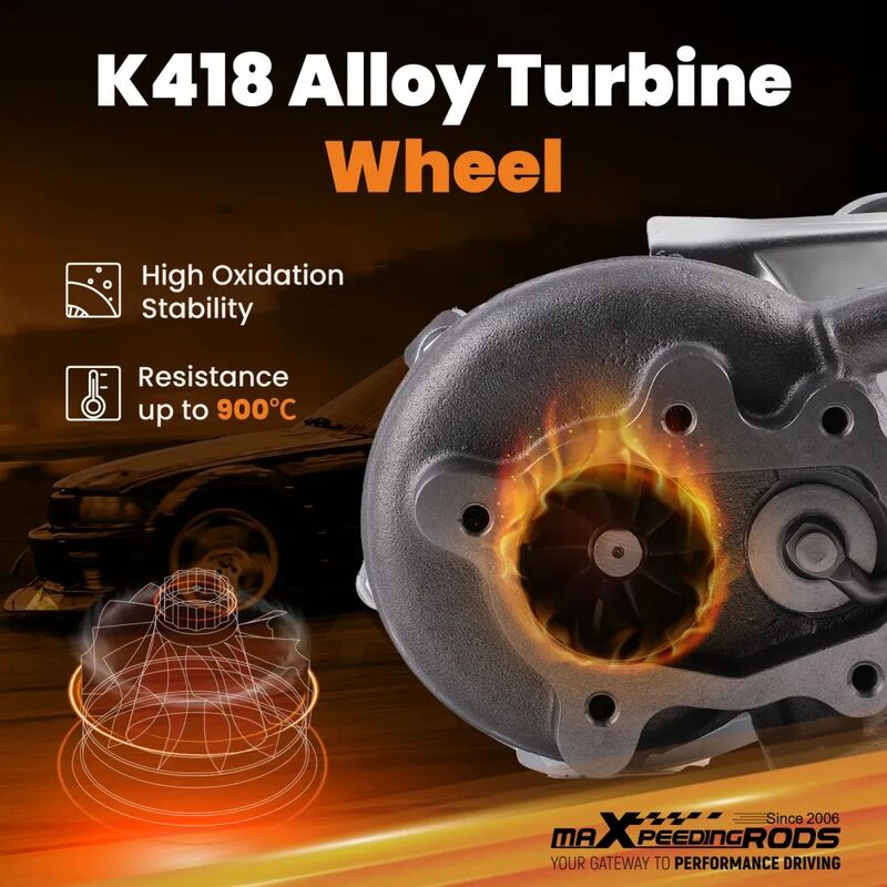 MAX PEEDING RODS Universal GT28 GT2871 Billet Turbocharger For 1.5L-2.0L Water And Oil Cooled - image 6
