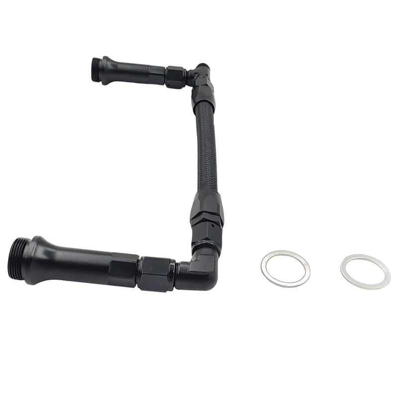 1 x Carburettor Inlet Rail Kit -6AN Black Finish Fit For Holley Dual Fuel Line - image 6