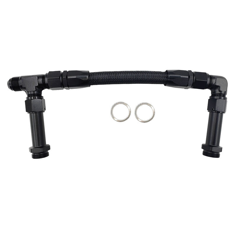 1 x Carburettor Fuel Inlet Rail Kit -8AN 241mm Fit For Holley Dual Fuel Line 4150 - image 2