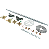 Rear Axle Kit Hub Sprocket 870mm Fit For DIY Rebuild Go Kart ATV Quad & Drift Trikes - image 2